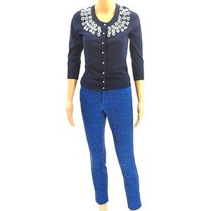 Kate Spade Live Colorfully Navy Blue Cardigan